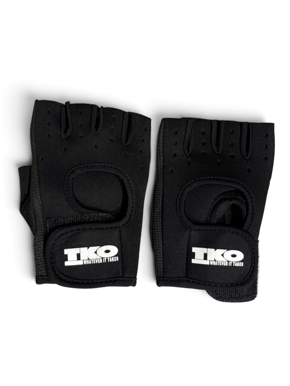 TKO Black Fingerless Workout Gloves